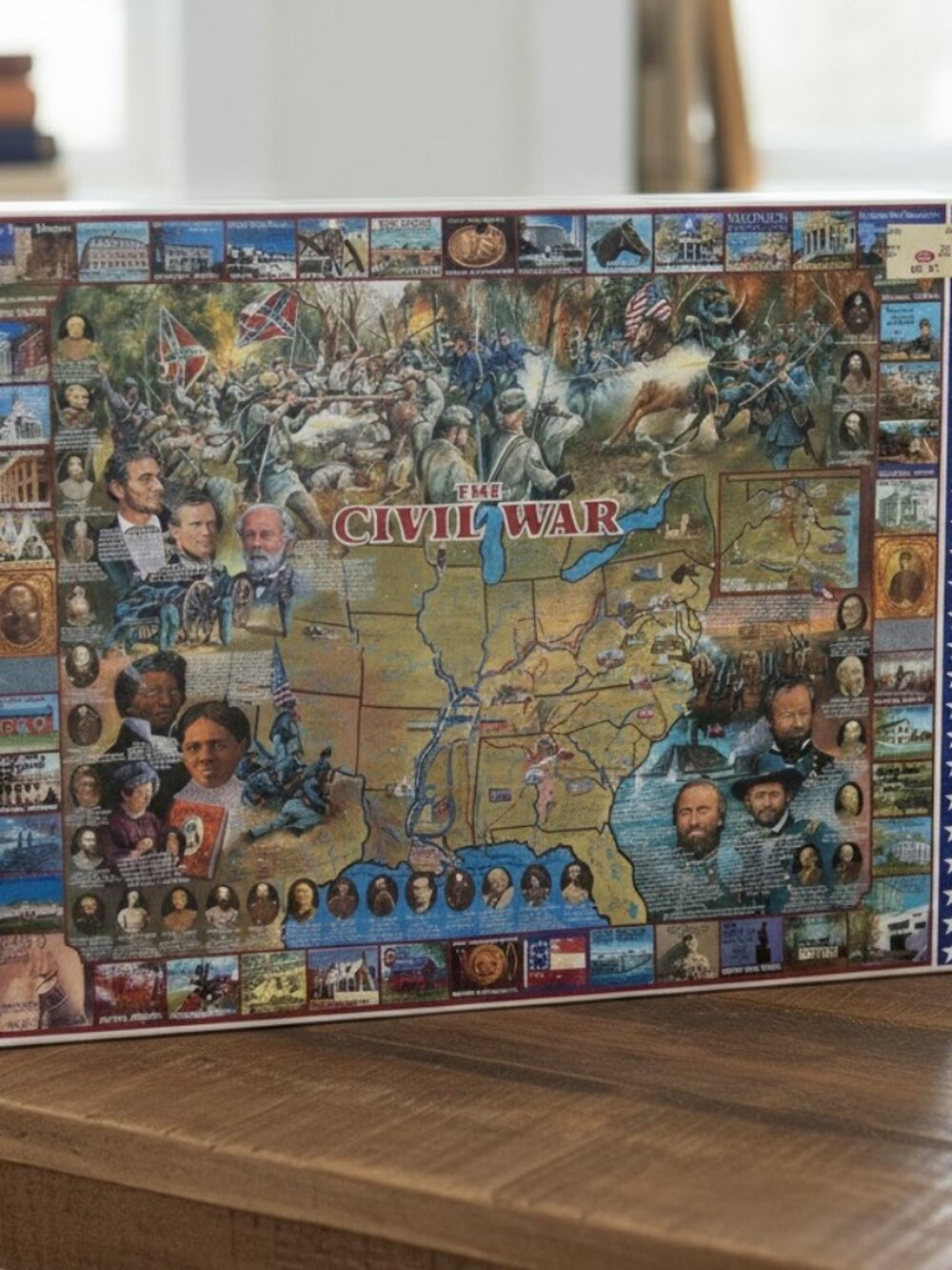 White Mountain The Civil War 1000 Piece Jigsaw Puzzle 24" X 30" History USA New